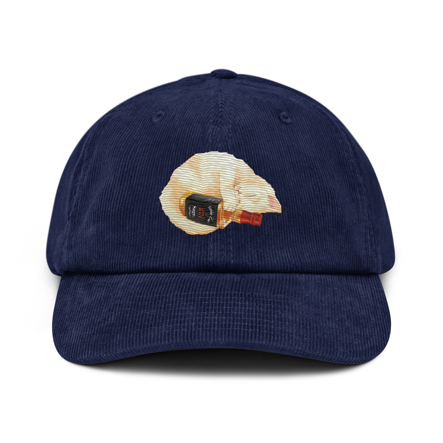 Stray Cat | Embroidered Corduoy Hat